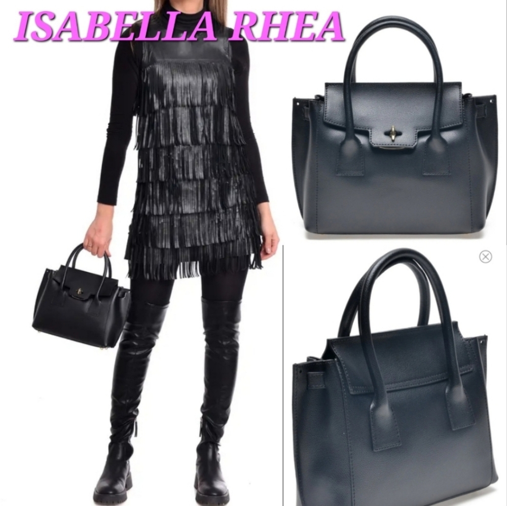 Isabella Rhea Top handle Tote/shoulder Bag in Nero/Black
